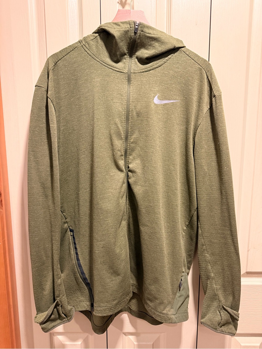 Men’s Nike Olive Green Full-Zip Performance Hoodie